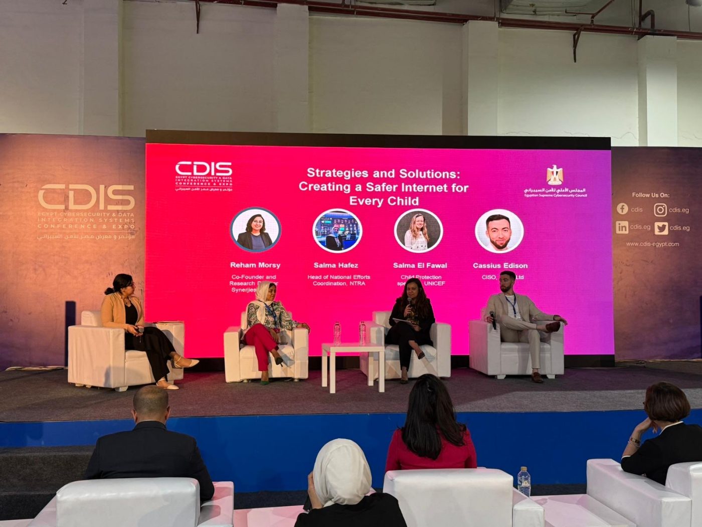 Cassius Edison on a panel at the CDIS conference in Egypt